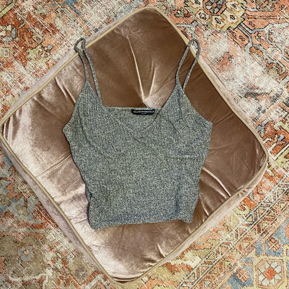 Heather crop tank